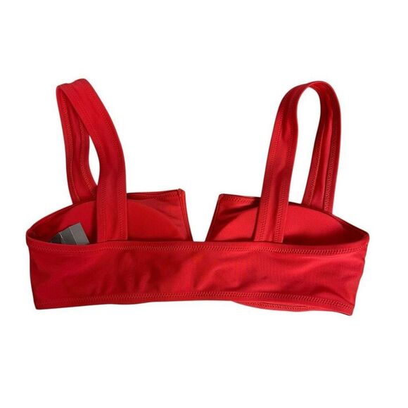 Aerie Bandeau Bikini Top Orange size Small NEW - Picture 3 of 7